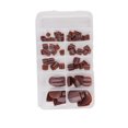 thumbnail image 1 of 120Pcs/Box Multicolored Short Press-on Toenails Solid Color Gel Fake Toenails Full Cover Wearable False Toenail Manicure Accessor, 1 of 10