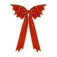 thumbnail image 2 of Extra-Large Christmas Bow Decoration – 45.28 Inch Oversized Cloth Bow for Tree Top, Porch, Window, Party Decor, 2 of 6