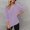 Purple #006, variant on Oversized Sweatshirt for Women Waffle Knit Crewneck Sweatshirts Long Sleeve Side Slits Casual Pullover Tops, S-2XL