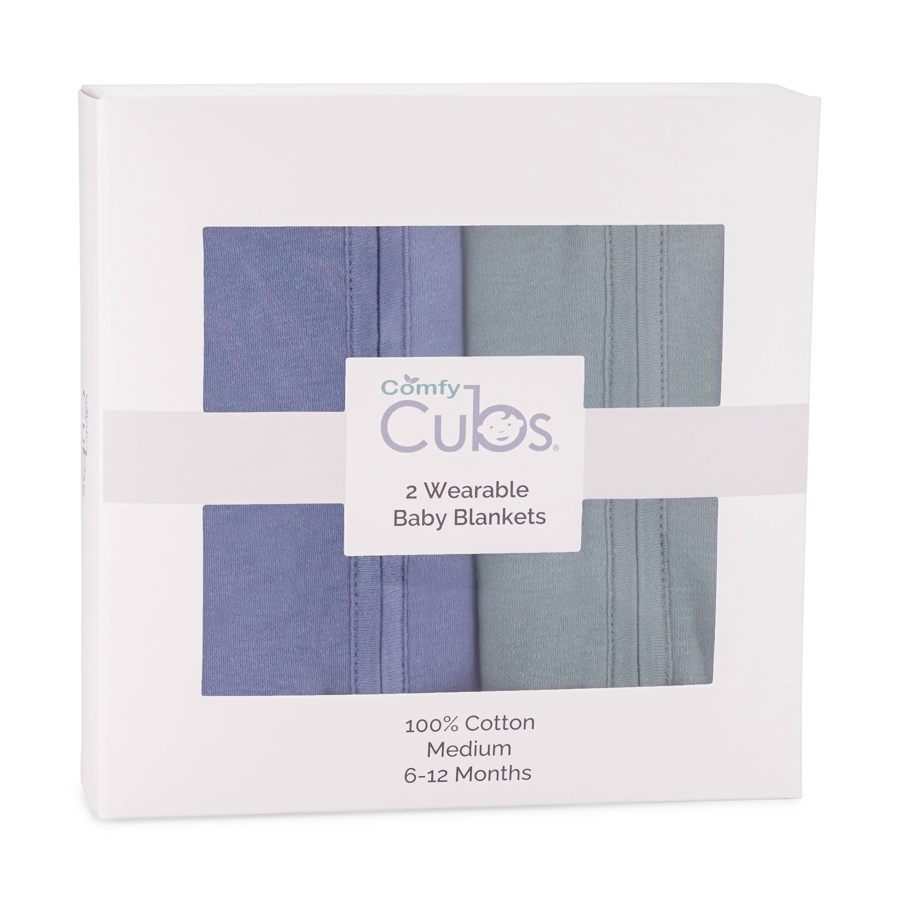 Comfy Cubs Sleep Bag, Sack for Baby, 2 Pack, for Boy and Girl, Newborns and Toddlers (Nomadic Blue, Azul, Medium)