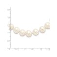 thumbnail image 2 of Sterling Silver Collier de perles de culture en eau douce blanc de 9-10mm (18 pouces), 2 of 4