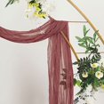 thumbnail image 3 of Balsa Circle 20 feet Mauve Cotton Cheesecloth Fabric Backdrop Drape Curtain Panel Party Events Decorations Supplies, 3 of 8