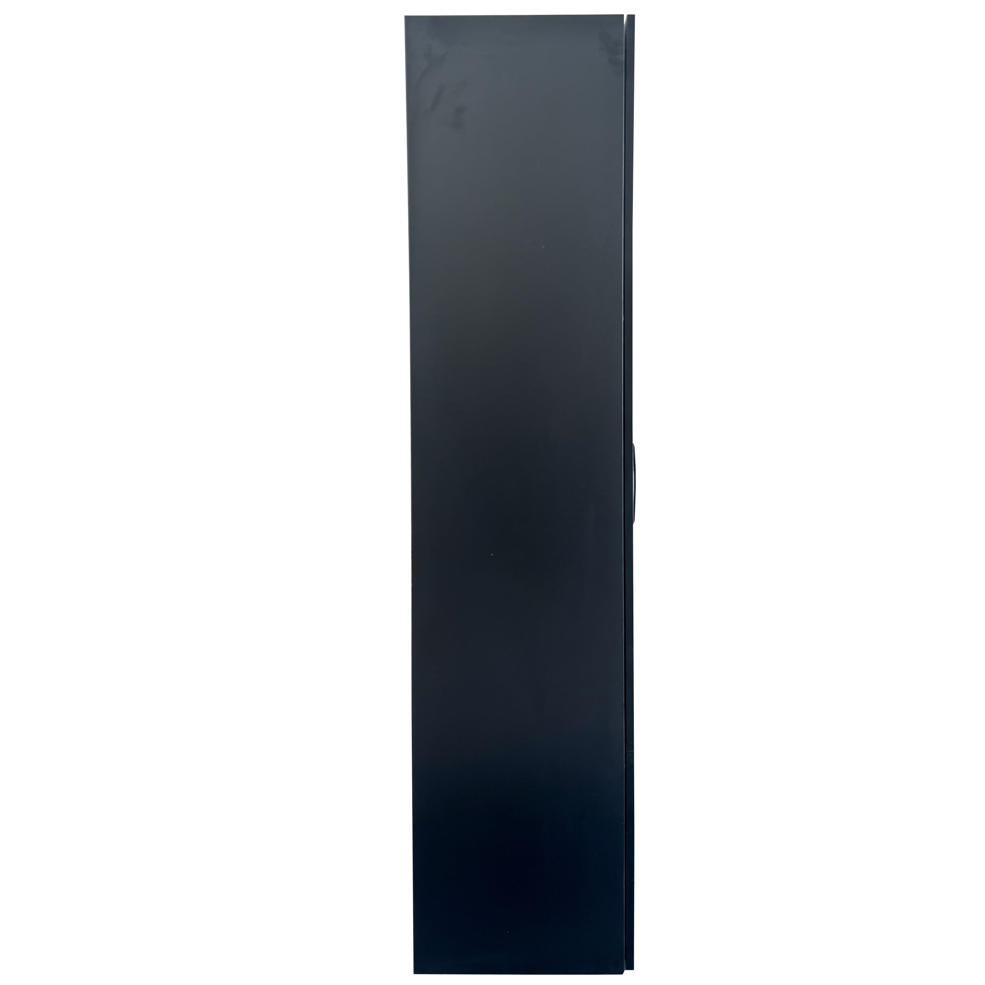 Large Slim Storage Cart Kitchen Rolling Narrow Cabinet with Handle Wheels, Black