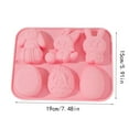 thumbnail image 3 of Easter Bunny Chocolate Silicone Mold Easter Egg Silicone Mold For Baking Egg Shaped Silicone Molds For Baking Easter Egg Mold For Baking, 3 of 6