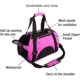 thumbnail image 4 of Nuevos productos en 2023, Transportín para gatos, Transportín de viaje para mascotas de lados suaves para gatos, perros, cachorros, cómodo, portátil, plegable para mascotas, 4 of 5