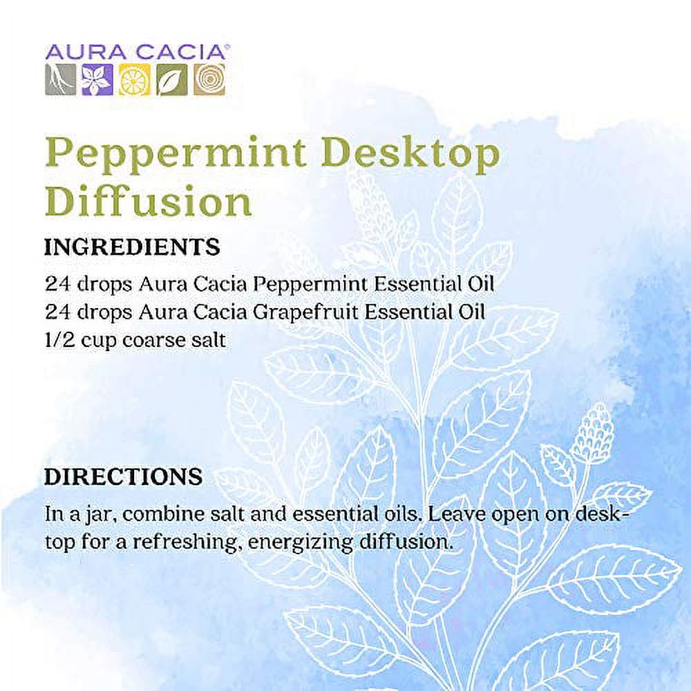Aura Cacia Peppermint Essential Oil 4 fl oz 188840 OC