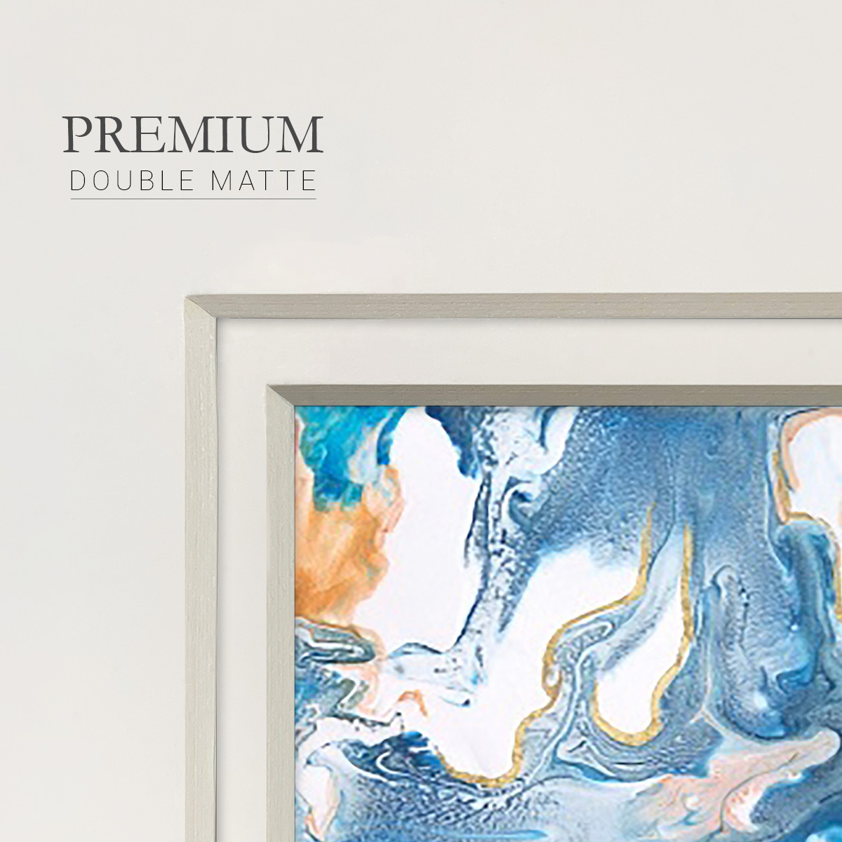 Dancing Blue IIPremium Framed Print