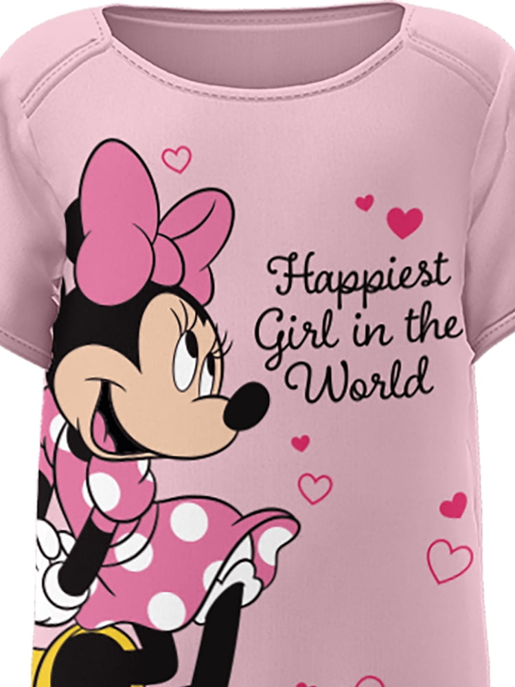 Disney Minnie Mouse Pink Infant Onesie, 12M-24M (Girl's)