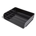 Side Load Stackable Plastic Letter Tray, Black, 12/Carton (TR55329VS