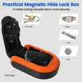 thumbnail image 2 of Magntic Key Lock Box with 4 Digit Combination Lock Hider Under Car, Magnetic Key Holder for Indoors, Outdoor Travel A, 2 of 7