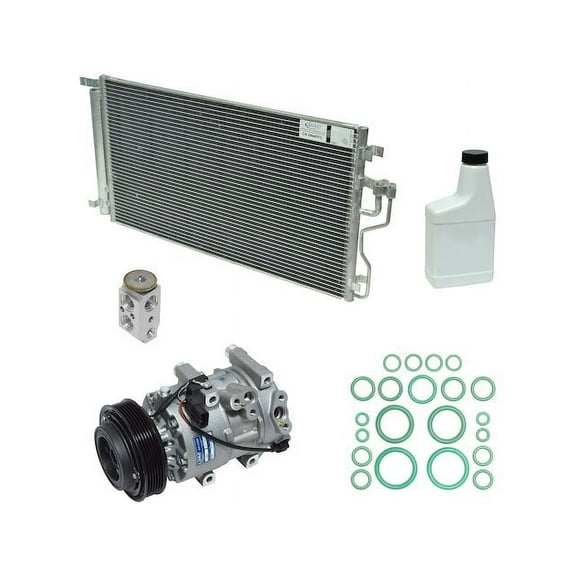 A/C Compressor Kit with Condenser - Compatible with 2011 - 2016 Kia Sportage (Up To 11/09/2015) 2012 2013 2014