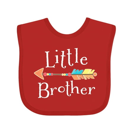 

Inktastic Little Brother- arrow Gift Baby Boy Bib
