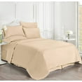 thumbnail image 2 of 1000-Thread-Count 6 Piece Sheet Set - 100% Pure Egyptian Cotton Sheets 18" Inch Deep Pocket - Soft & Smooth Quality Bedsheets (Taupe Solid) Full-XXL Size., 2 of 5