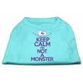thumbnail image 6 of Pet Dog  Cat Shirt Screen Printed, "Keep Calm I'm Not A Monster", 6 of 10