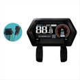 thumbnail image 1 of Pantalla LCD para Bicicleta Eléctrica M9, 24 V-72 V, Medidor de Color LCD para Moto de Nieve, Velocímetro LCD SM5+2PIN, 1 of 5