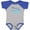 Baseball Heather and Royal, variant on Inktastic Blue Happy Birthday Daddy Boys or Girls Baby Bodysuit