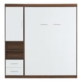 thumbnail image 6 of Harper & Bright Designs Full Size Murphy Bed Wall Bed with Cabinet, White, 6 of 9