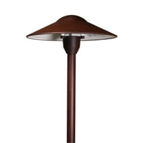 Best Pro Lighting's 20-Watt Low Voltage Landscape Mushroom Path Light In Rust Finish BPL301-RST