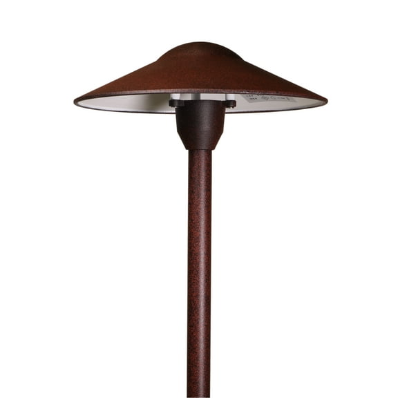 Best Pro Lighting's 20-Watt Low Voltage Landscape Mushroom Path Light In Rust Finish BPL301-RST