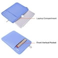 thumbnail image 4 of Mosiso Laptop Sleeve Bag for 2018-2022 MacBook Air 13 inch A2337 M1 A2179 A1932, MacBook Pro 13 M2 M1 A2338 A2289 A2251 A2159 A1989 A1706 A1708, Polyester Notebook Sleeve Case Cover, Serenity Blue, 4 of 6