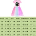 thumbnail image 2 of Little Girls Short Sleeve WICKEDs Dress Toddlers Summer Casual Dress Soft Cartoon Comfortable Dresses for Kid 3-9 Years, 2 of 2