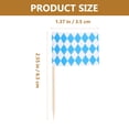 thumbnail image 4 of 200 Pcs Toothpick Flag Cupcake Picks Fruit Sticks Party Cake Dessert Toppers, 4 of 9