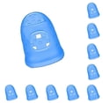 thumbnail image 3 of Seitruly Puntas de dedos de guitarra de silicona Protectores de dedos Protectores transparentes resistentes al desgaste Púas de protección Type2 NO2, 3 of 6