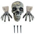 thumbnail image 5 of Bearachild Juego de estacas para césped de 6 piezas con decoración de Halloween, cabeza de esqueleto, estacas para césped de zombi, cabeza de Kits de decoración para fiestas, 5 of 5