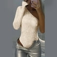 thumbnail image 2 of Women's Sexy One Shoulder Rhinestone Sequin Jumpsuit Elegant Tight Fitted Party Wear Evening Outfit, 2 of 2