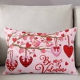 thumbnail image 3 of Valentine's Day, Throw Pillow Covers, Valentine Tree Red Hearts Love Plaid Soft Breathable Pillow Cases with Invisible Zipper for Sleeping, Standard Pillowcases for Couch Bed Sofa Chair 20x26 Inches, 3 of 6