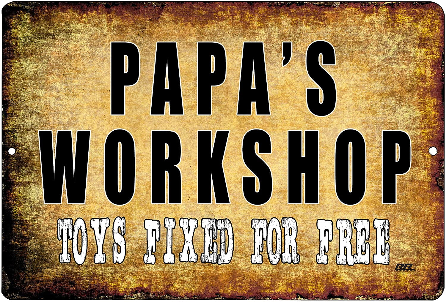 Opa's Fix-It Shop 8x10 Sign Garage Grandpa Grandfather Workshop Den Mechanic Car 