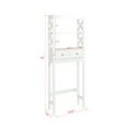Spirich Home Modern X Frame Bathroom Shelf Over The Toilet, Bathroom