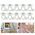 thumbnail image 2 of Shisuyan Protective Hardware D Rings Galvanized Iron 10Pcs 2.2x0.8x0.1in, 2 of 9