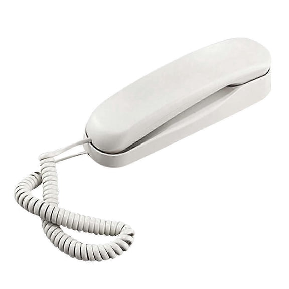 Wired Wall Phone, Hotel Small Phone, Suitable For Home/bathroom/school/office Fixed Wall Phone, White