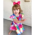 thumbnail image 4 of Watercolor Rainbow Twirly Dress, 4 of 9