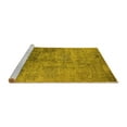 thumbnail image 2 of Ahgly Company Machine Washable Indoor Rectangle Oriental Yellow Industrial Area Rugs, 7' x 10', 2 of 4
