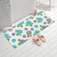 thumbnail image 2 of Pioneer Flower Floral Print Pattern Bathroom Rugs Mat, Non Slip Microfiber Bathroom Rug with Rubber Backing, Soft Mats for Bathroom Floor Tub Shower, 24"x60", 2 of 5