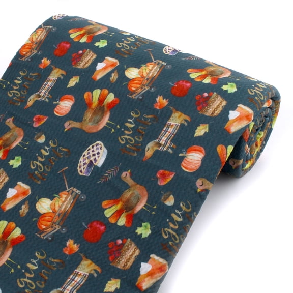 Give Thanks Turkey Bullet Fabric 1 yard