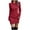 Red, variant on Kmdttou New Women Casual Sleeve Solid Waist Round Neck Knitting Hip Wrap Dresses,Women's Long Dresses Flowy Maxi for Beach