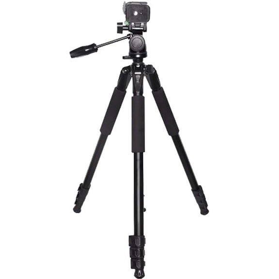 Ultimaxx 80" Lightweight Aluminum Tripod / Monopod (Black) with Convenient Carry Case