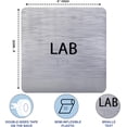 thumbnail image 3 of ADA CENTRAL SIGNS - 6" X6" Lab Sign- ADA Compliant Tactile Graphics Grade 2 Braille Text Acrylic Wall Signs - Authorized Access, Laboratory Hazardous Safety Door sign for Schools, Hospitals, Clinics, 3 of 7