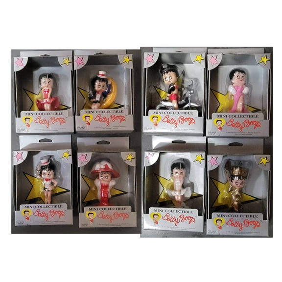 8x Betty Boop Mini Collectible 4" Tall Doll Vintage Y2K Antique 2000's Box of 4