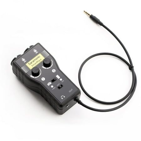 - Saramonic SmartRig+ 2-Channel XLR/3.5mm Microphone Audio Mixer with Phantom Power Preamp & Guitar Interface for DSLR Cameras, Camcorders, iPhone, iPad, iPod, and Android Smartphones