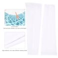 thumbnail image 4 of Protection Respiratoire UV Manches, Chauffe-Bras de Vélo, Confortable à Porter Sports de Plein Air pour le Cyclisme Randonnée Tennis de Course Blanc Mise à Niveau XL, 4 of 8