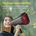 thumbnail image 4 of Solar-Powered Megaphone Speaker Portable Wireless BT PA Bullhorn Recording Speaker Multifunctional Handheld Amplifier with Lighting Function Lightweight Strap for Public Speaking Events Tr, 4 of 6