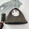 thumbnail image 4 of Bag Crescent Backarm Shoulder Women Canvas Leopard Impresión Magnética Bolso para Viajes, 4 of 9