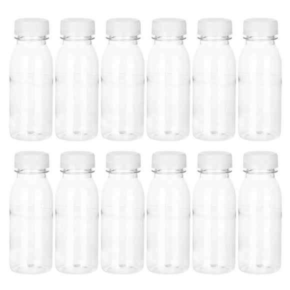 AMERTEER Bottles Bottle Plastic Juice Clear Water Empty Drink Containers Beverage Smoothie Juicing Drinking Reusable Jars Milk
