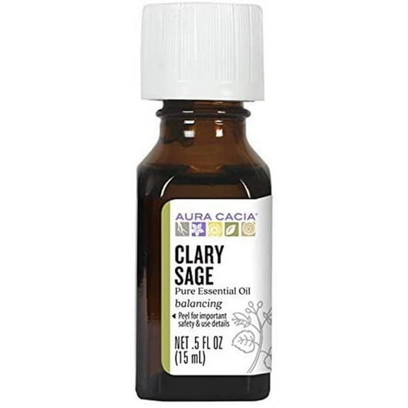 Aura Cacia Essential Oil Clary Sage - 0.5 Fl Oz