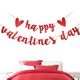 thumbnail image 5 of Pancarta de Feliz Día de San Valentín con purpurina, decoración colgante para fiestas (roja), 5 of 6