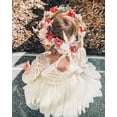 thumbnail image 3 of 2Bunnies Girls' 12M-10Y Paisley Lace Tulle Long Sleeve Knee Flower Girl Dress, 3 of 6